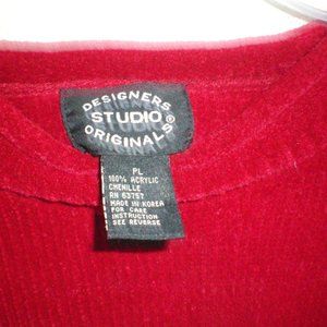 Vintage Designers Originals Sweater L Cranberry Re